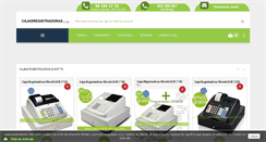 Desktop Screenshot of cajasregistradoras.com